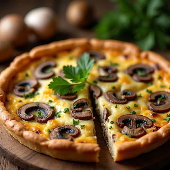 quiche aux champignons